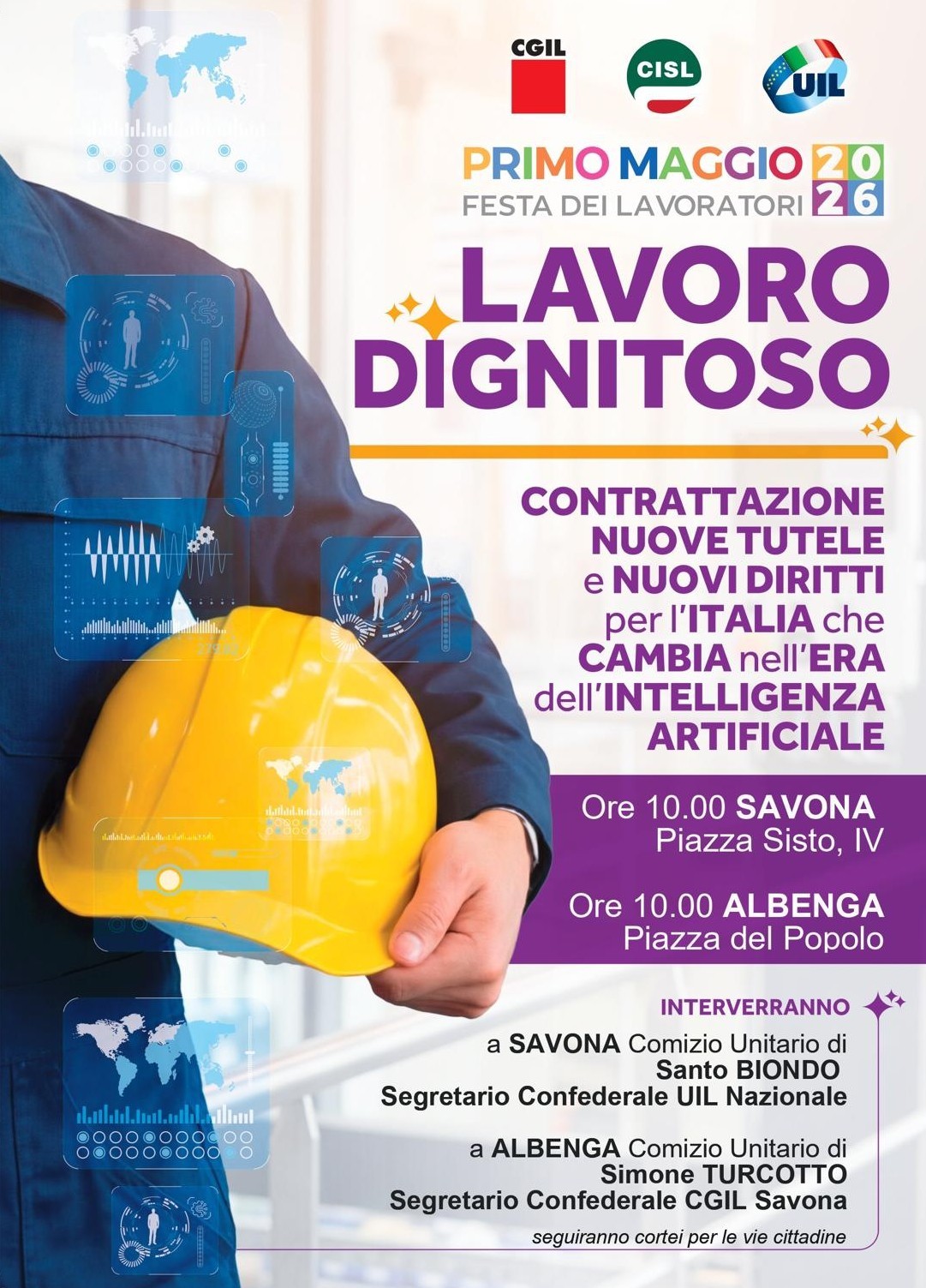 Santo Biondo al Primo Maggio a Savona.